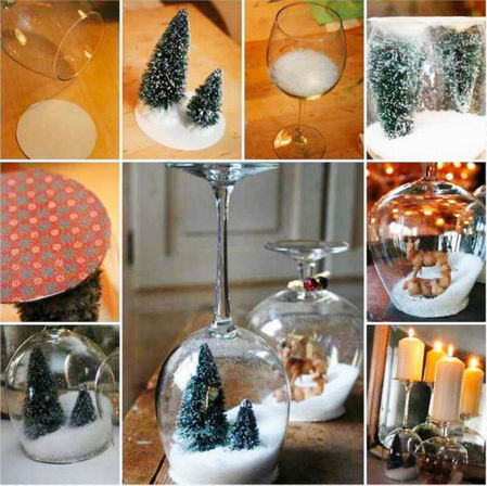 interesantni novogodišnji svećnjaci od čaše
