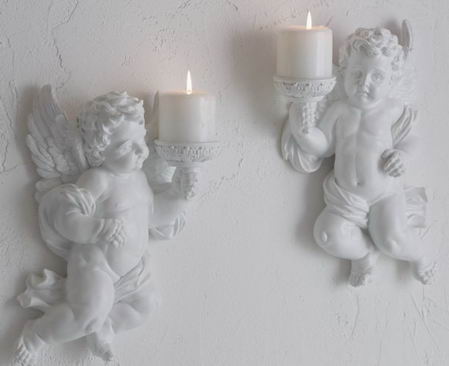 romantični zidni svećnjaci