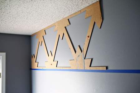 kako koristiti kartonske šablone za krečenje zidova